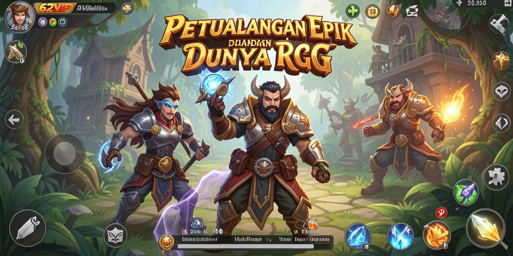 Tampilan gameplay 62VIP yang menakjubkan dalam petualangan RPG.