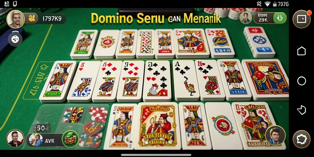 Tampilan gameplay domino yang menarik di 797K.
