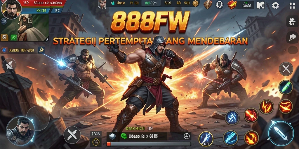 Gameplay 888FW yang menarik dengan strategi pertempuran yang menantang.