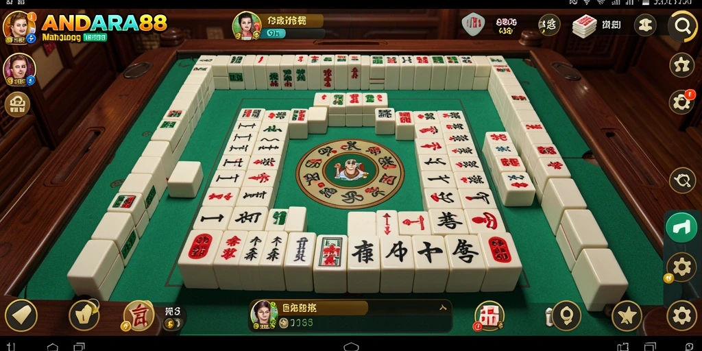 Gambaran gameplay menarik dari aplikasi Mahjong ANDARA88.