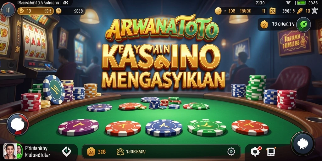 Tampilan gameplay mendebarkan dalam aplikasi ARWANATOTO.