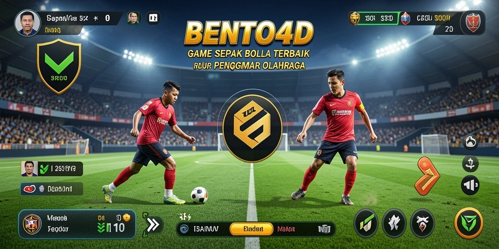 Gameplay seru BENTO4D dengan aksi sepak bola yang mendebarkan.