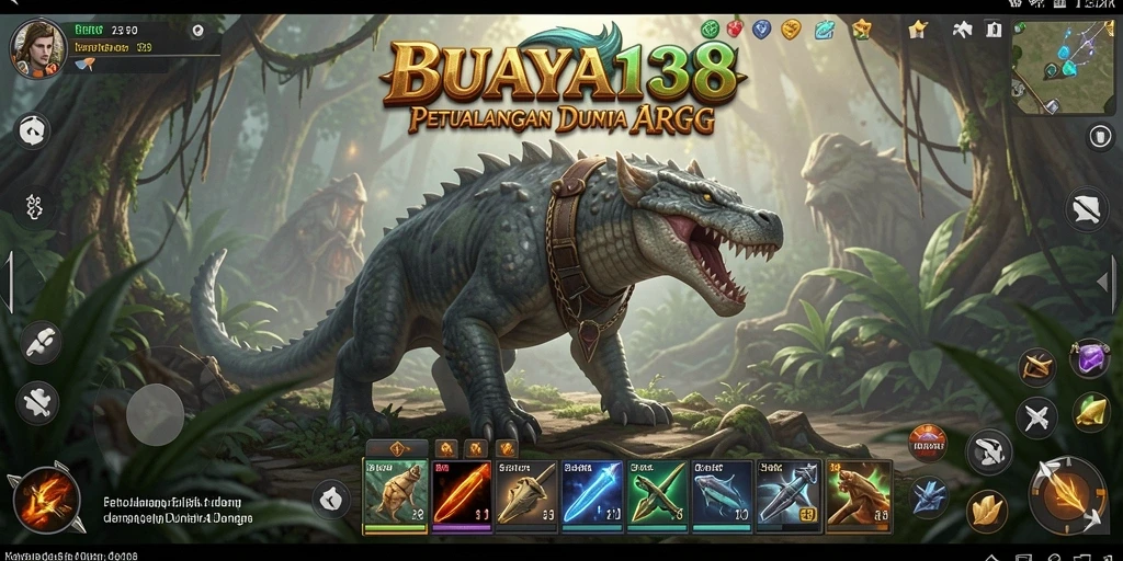 Tampilan gameplay seru dan penuh aksi di BUAYA138.