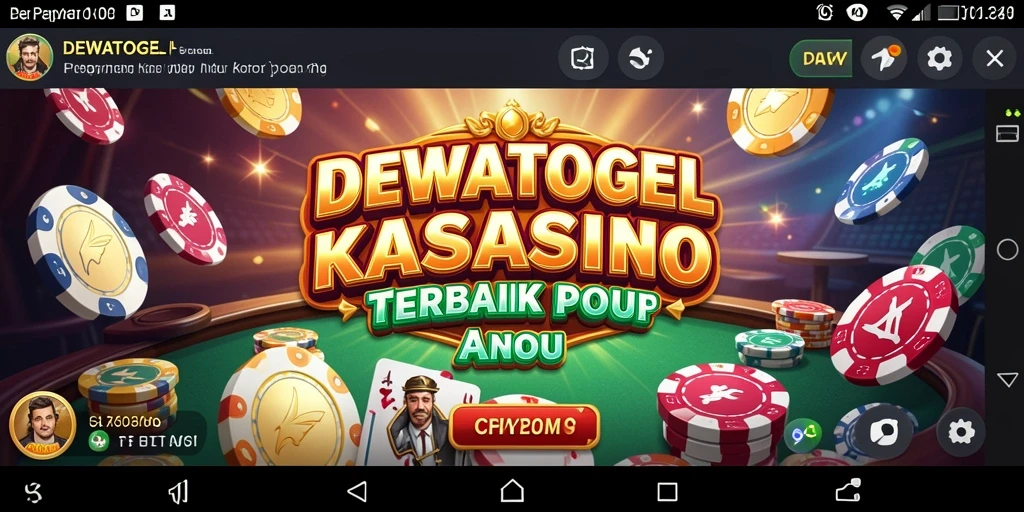 Tampilan gameplay Kasino yang mengasyikkan di DEWATOGEL.