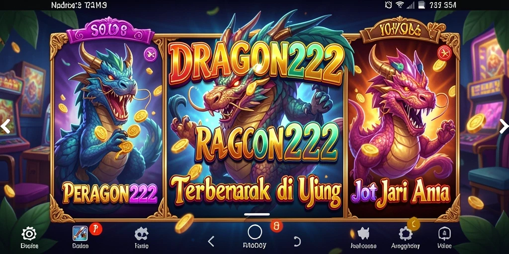 Tampilan menawan gameplay slot di DRAGON222.
