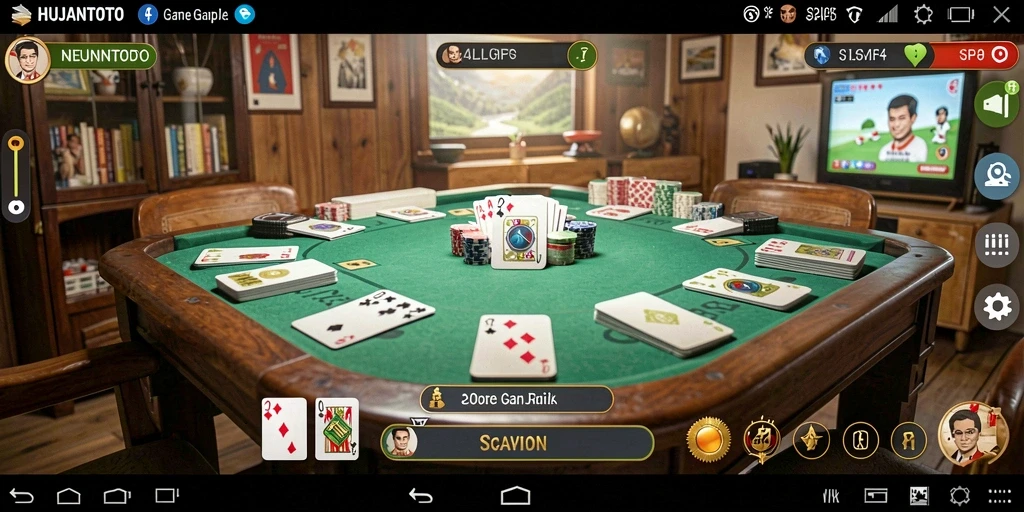 Tampilan gameplay HUJANTOTO yang menarik dan interaktif.