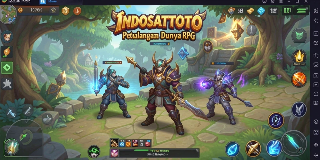 Screenshot gameplay INDOSATTOTO yang menampilkan pertempuran seru.