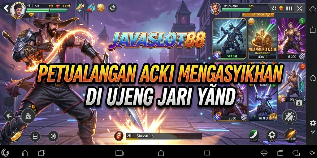 Screenshot menampilkan aksi mendebarkan dalam JAVASLOT88.