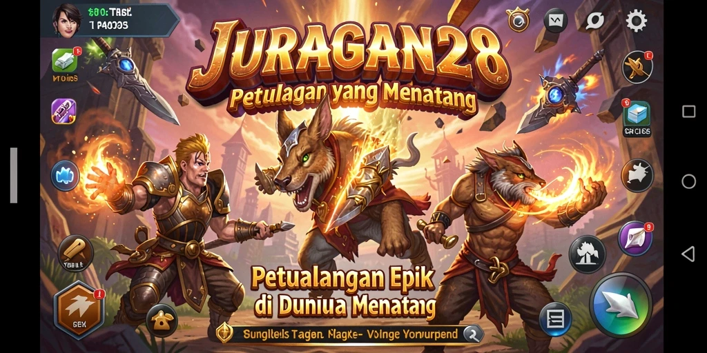 Tampilan layar permainan JURAGAN28 yang menawan dan penuh aksi.