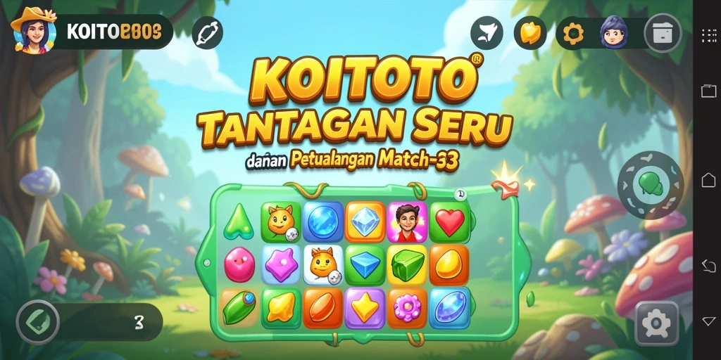 Tampilan gameplay seru KOITOTO dengan grafis yang menarik.