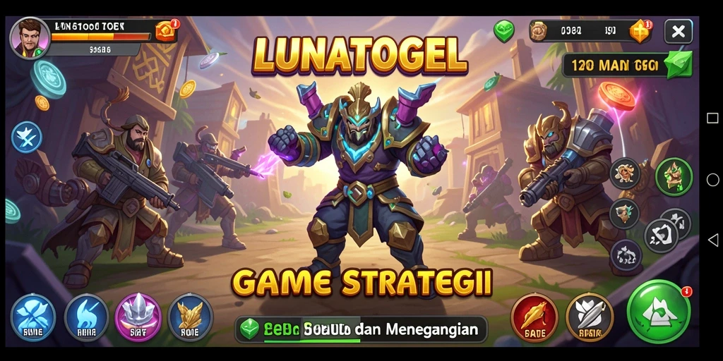 Tampilan gameplay menegangkan di LUNATOGEL dengan strategi yang mendebarkan.