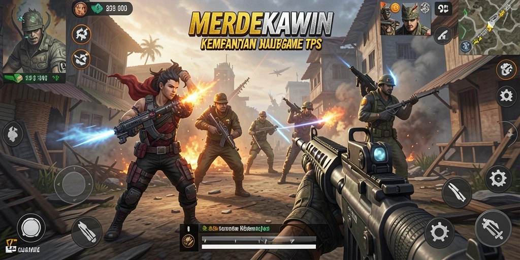 Tampilan menarik dari gameplay MERDEKAWIN yang penuh aksi.