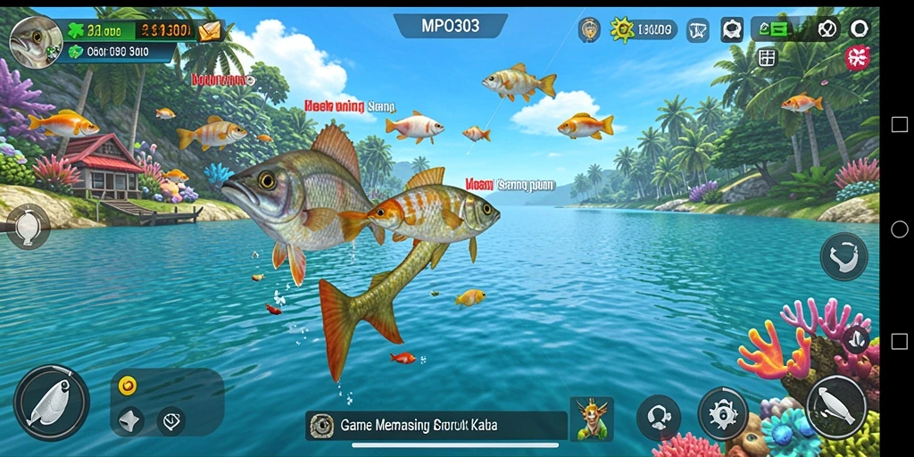 Screenshot utama MPO303 menampilkan aksi memancing yang seru dan grafis yang menarik.