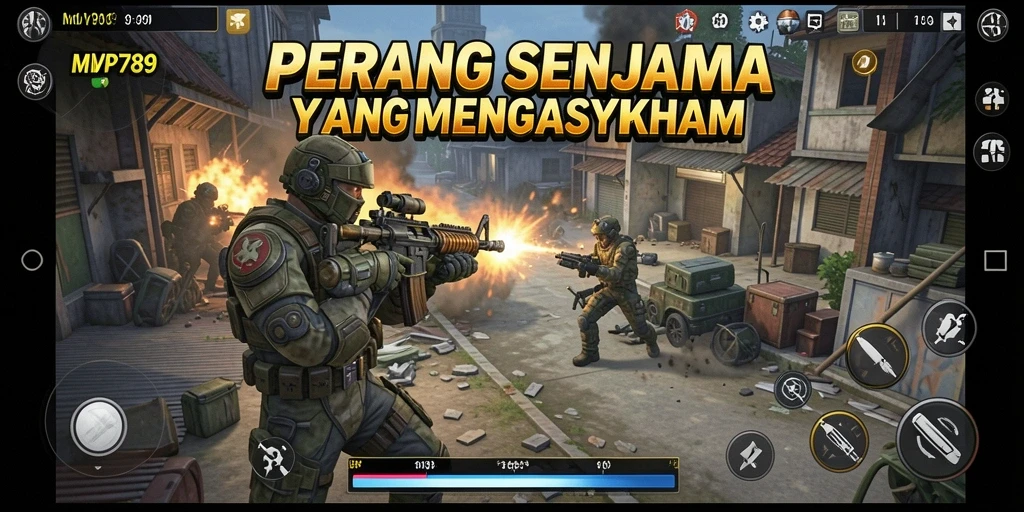 Tampilan aksi seru dalam gameplay MVP789 yang mendebarkan.