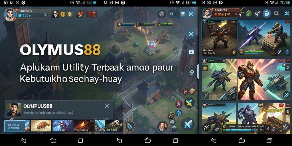 Tampilan antarmuka utama OLYMPUS88 yang intuitif dan user-friendly.