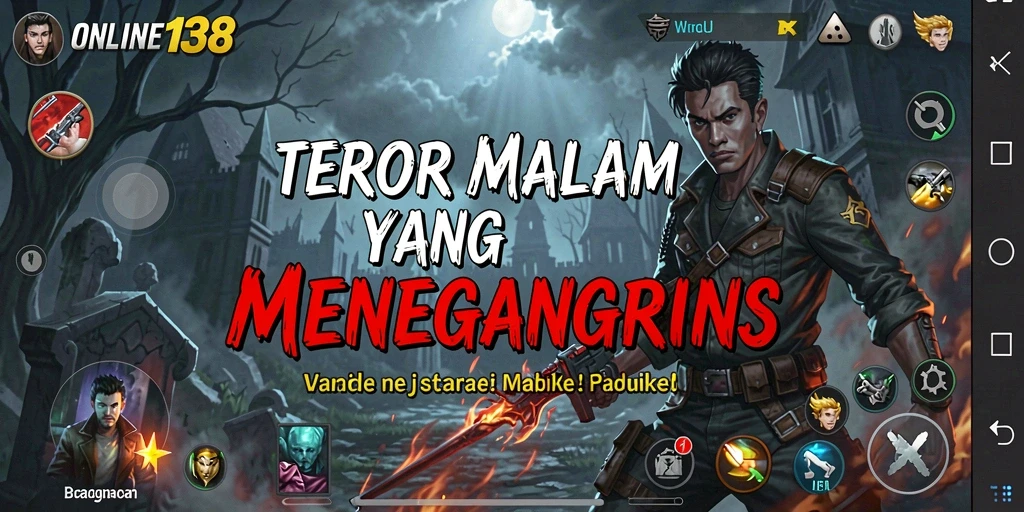 Gambar gameplay menakutkan dari ONLINE138 dengan suasana Horror yang mendalam.