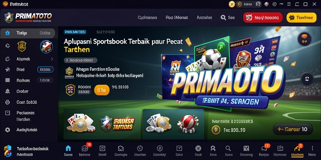 Tampilan menarik dari fitur taruhan langsung PRIMATOTO.