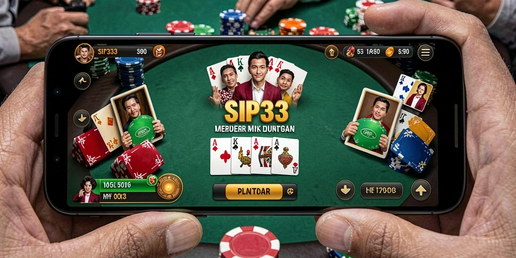 Gameplay SIP33 yang memukau dalam permainan Poker.