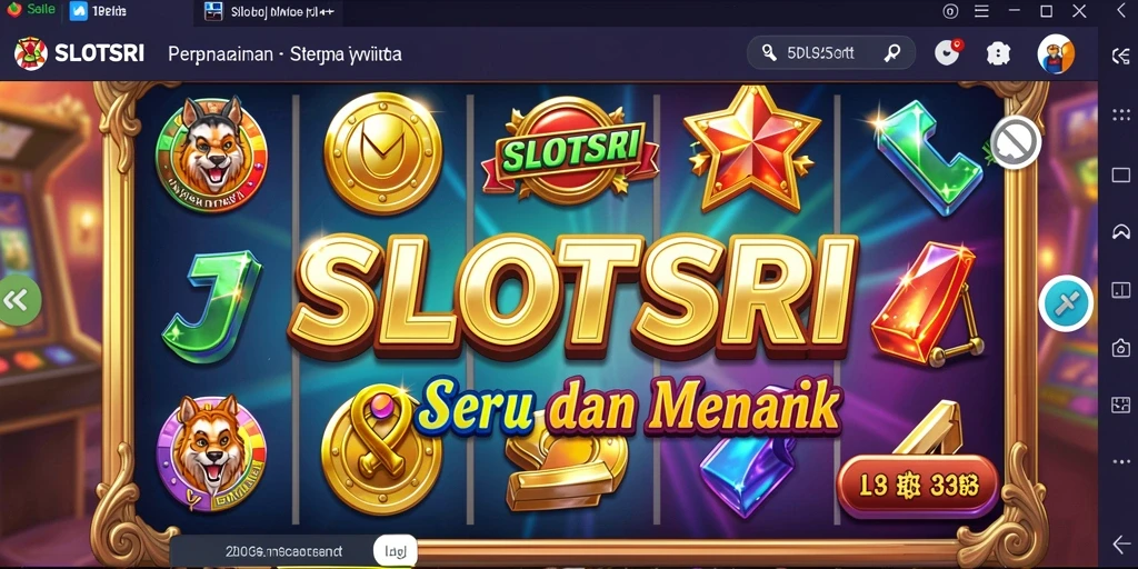 Tampilan gameplay SLOTSRI yang menampilkan berbagai slot menarik.