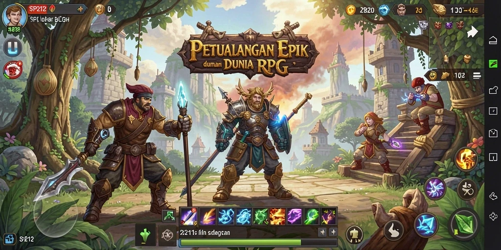 Gameplay SP212 yang menakjubkan dalam dunia RPG.