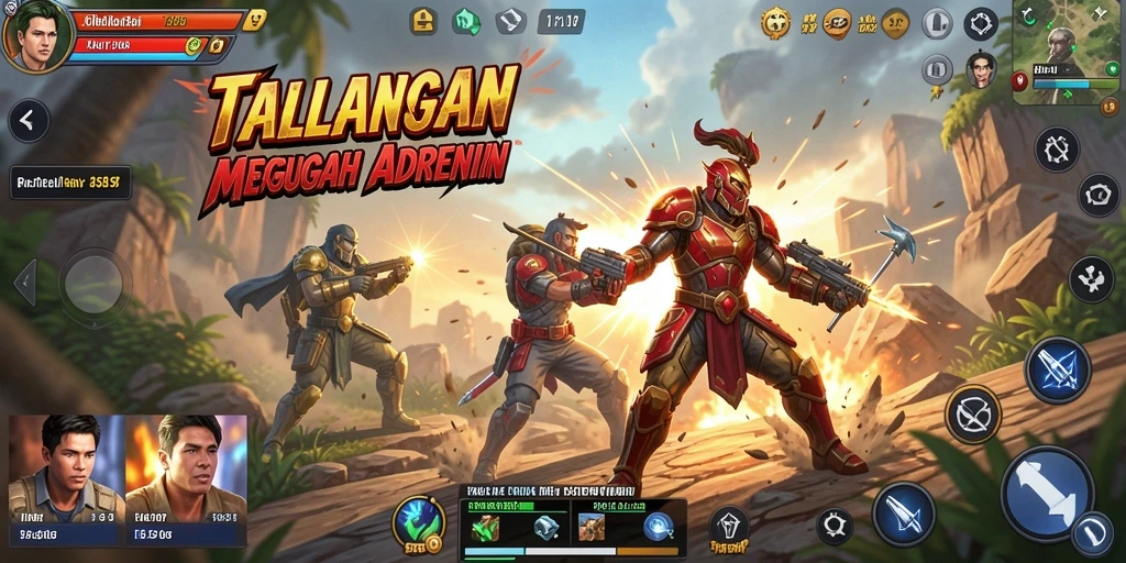 Tampilan grafis menakjubkan dari gameplay Action TALAS89.