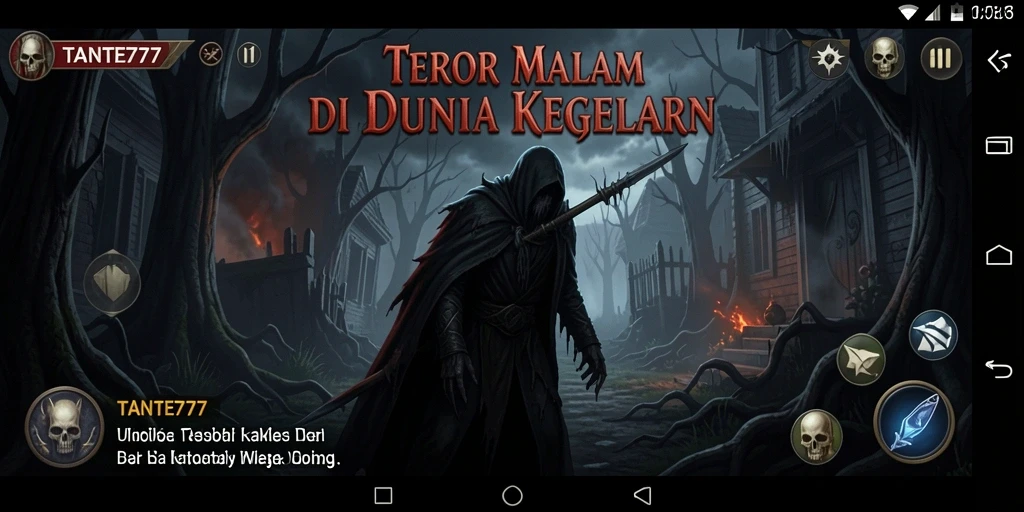 Gameplay menyeramkan TANTE777 yang penuh ketegangan dan kengerian.