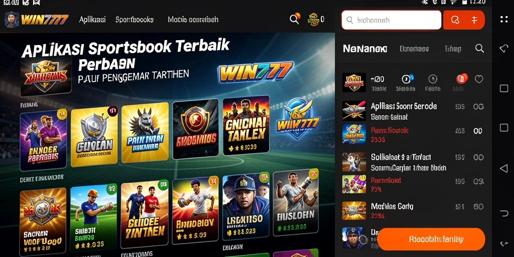 Screenshot utama WIN777 dengan gameplay Sportsbook yang menarik.