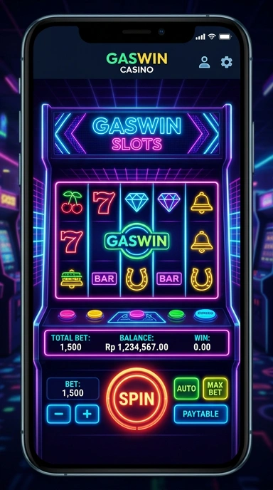 Screen aplikasi gaswin menunjukkan fitur unggulan.
